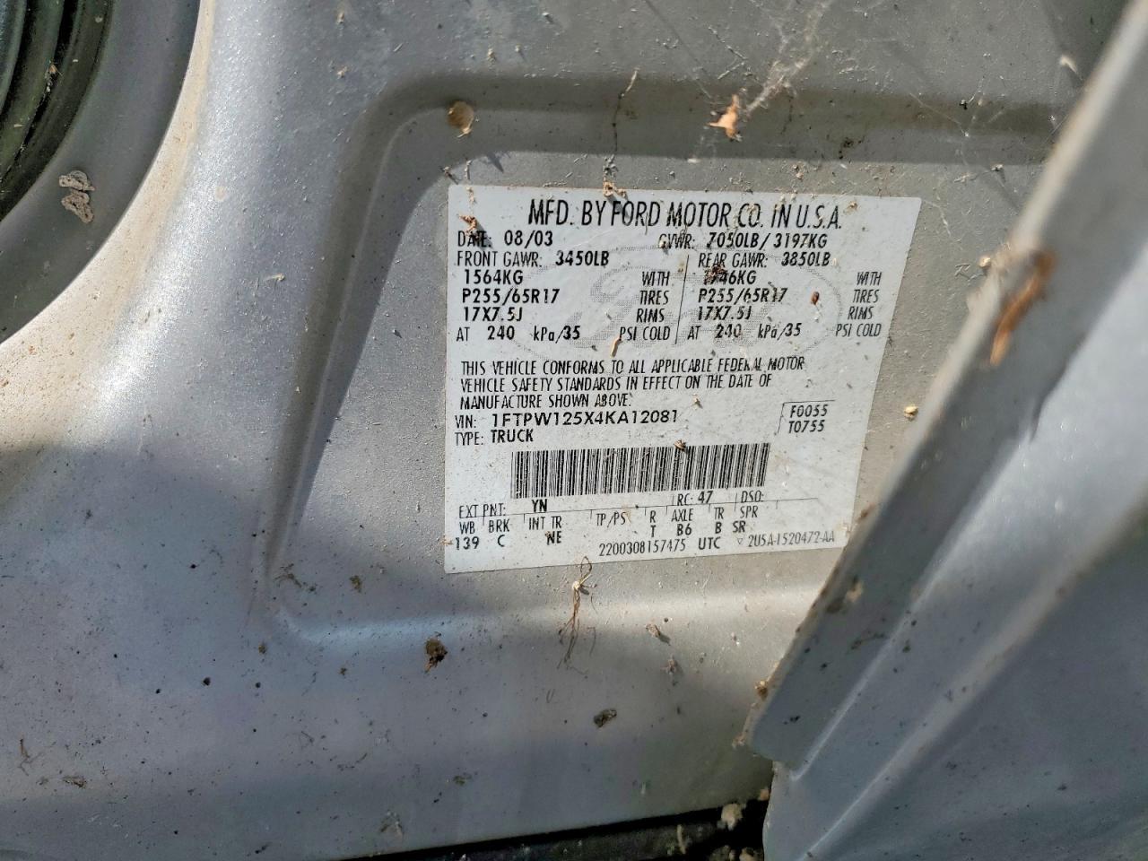 2004 Ford F150 Supercrew