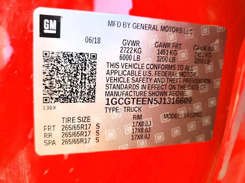 2018 Chevrolet Colorado ZR2