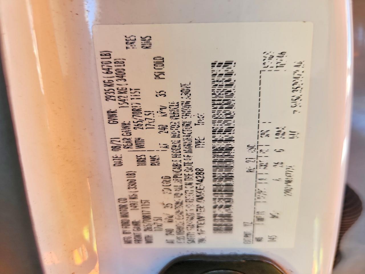 2021 Ford F150 Supercrew