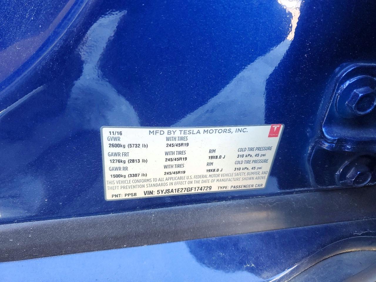 2016 Tesla Model s