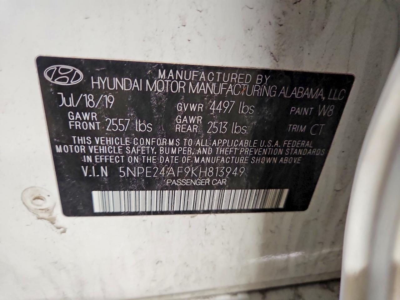 2019 Hyundai Sonata se