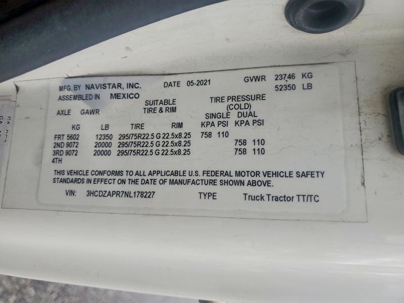 2022 International LT625