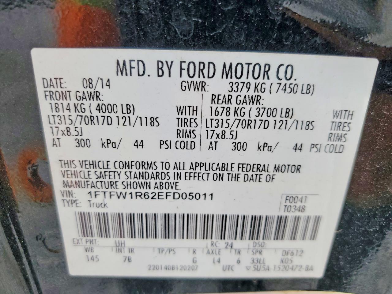 2014 Ford F150 SVT Raptor