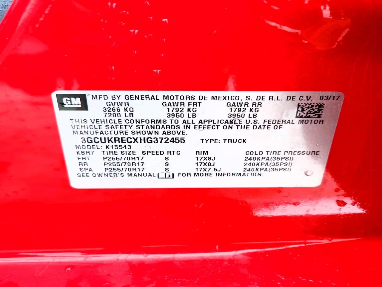 2017 Chevrolet Silverado K1500 LT