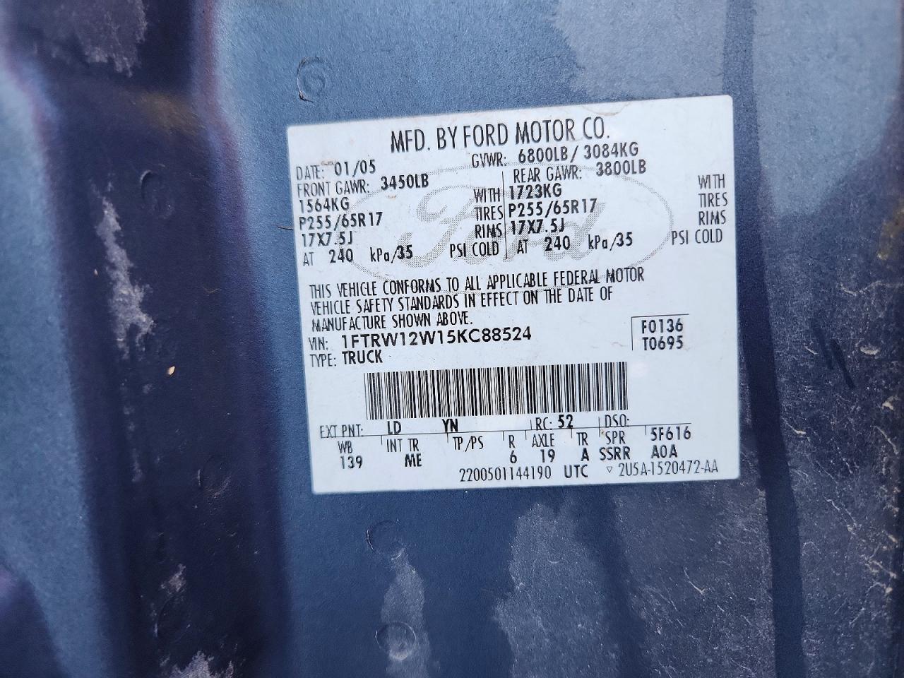 2005 Ford F150 Supercrew