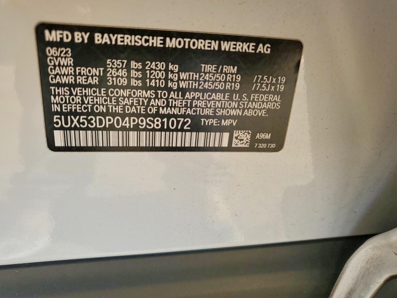 2023 BMW X3 Xdrive30i