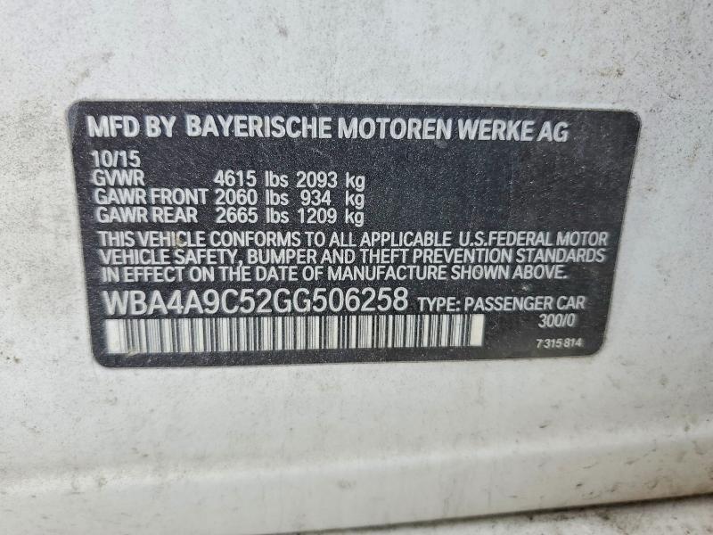 2016 BMW 428 i Gran Coupe Sulev