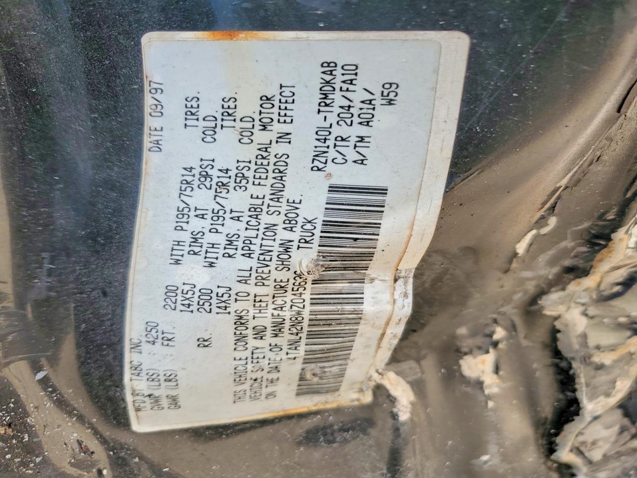 1998 Toyota Tacoma Base
