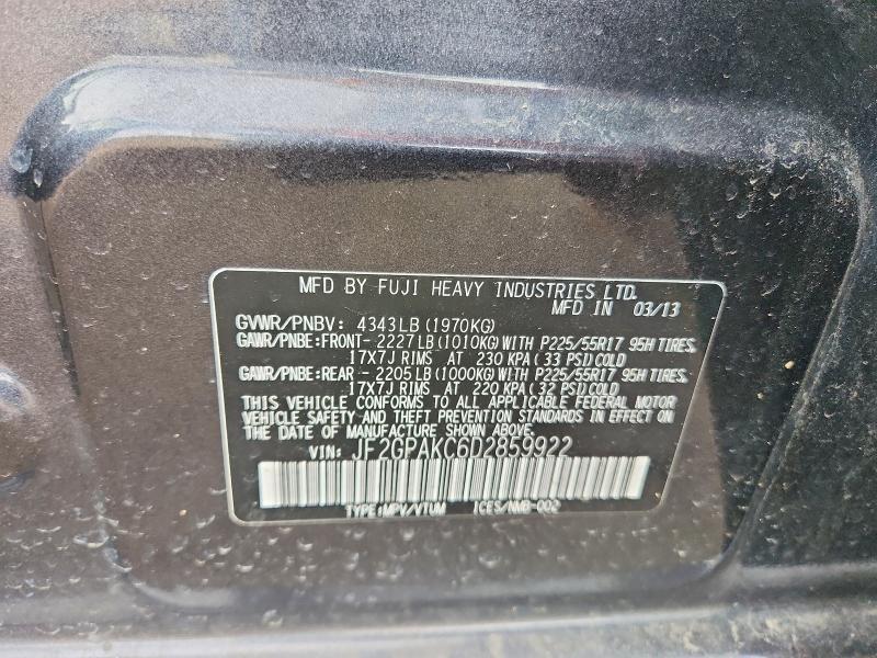 2013 Subaru Xv Crosstrek 2.0 Limited