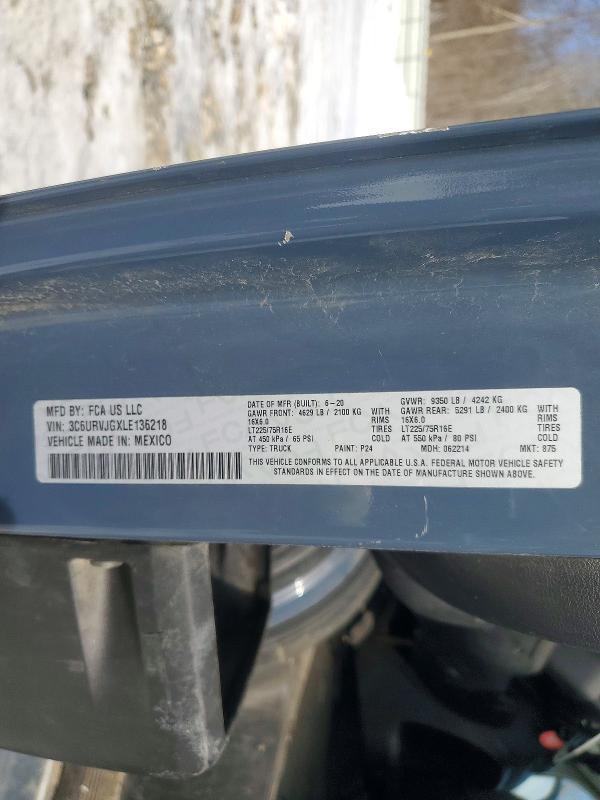 2020 Dodge Ram Promaster 3500 Delivery van