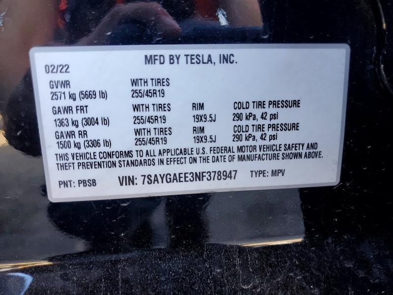 2022 Tesla Model y