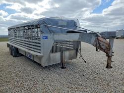 Salvage trucks for sale at Taylor, TX auction: 2004 Gooseneck Livestock Trailer