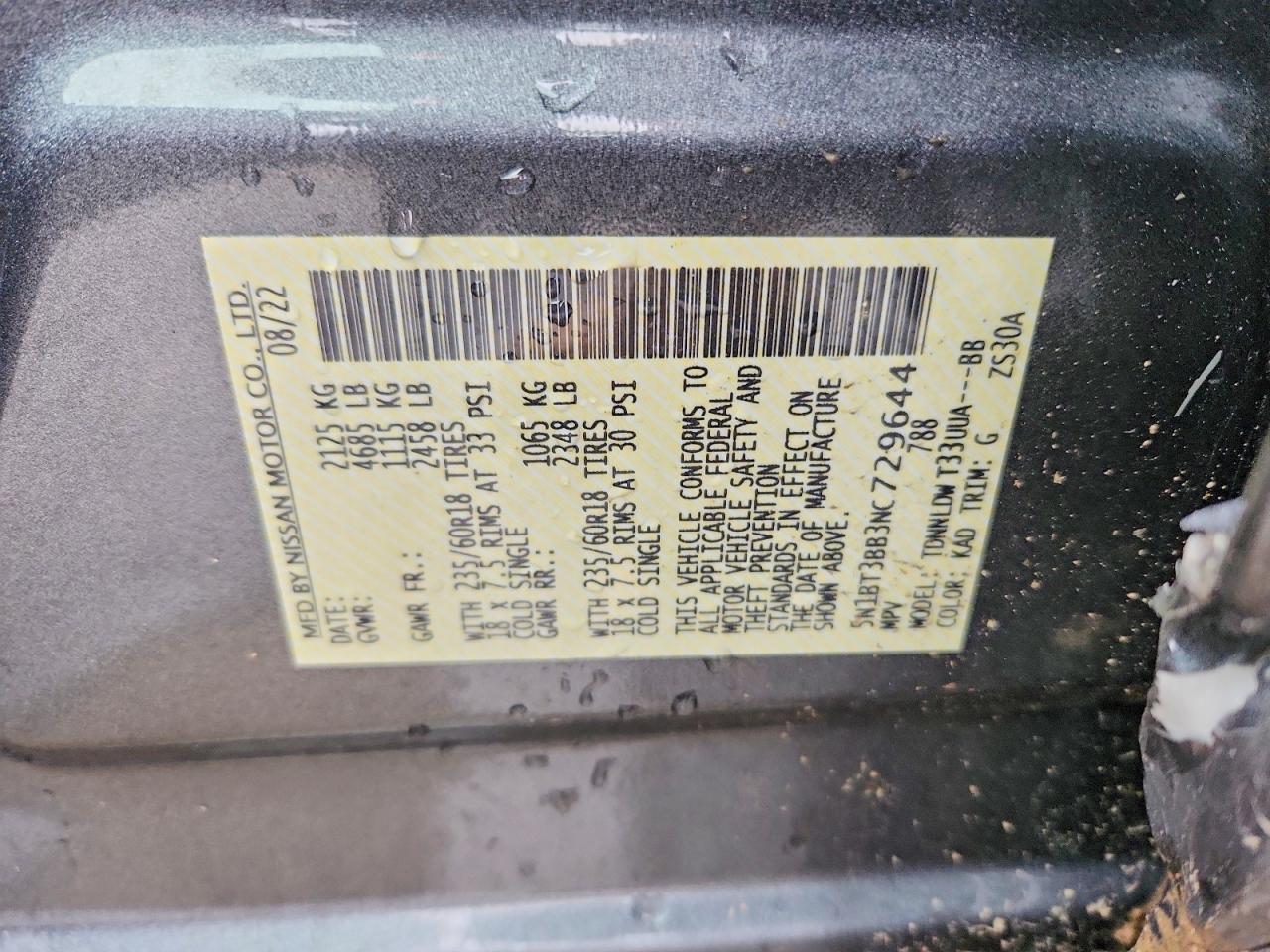 2022 Nissan Rogue sv