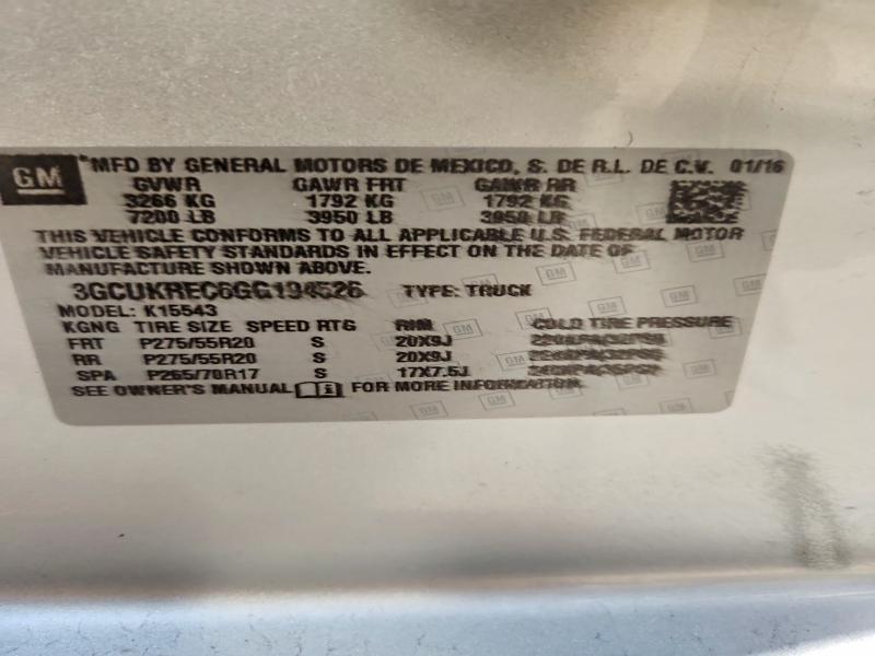 2016 Chevrolet Silverado K1500 LT