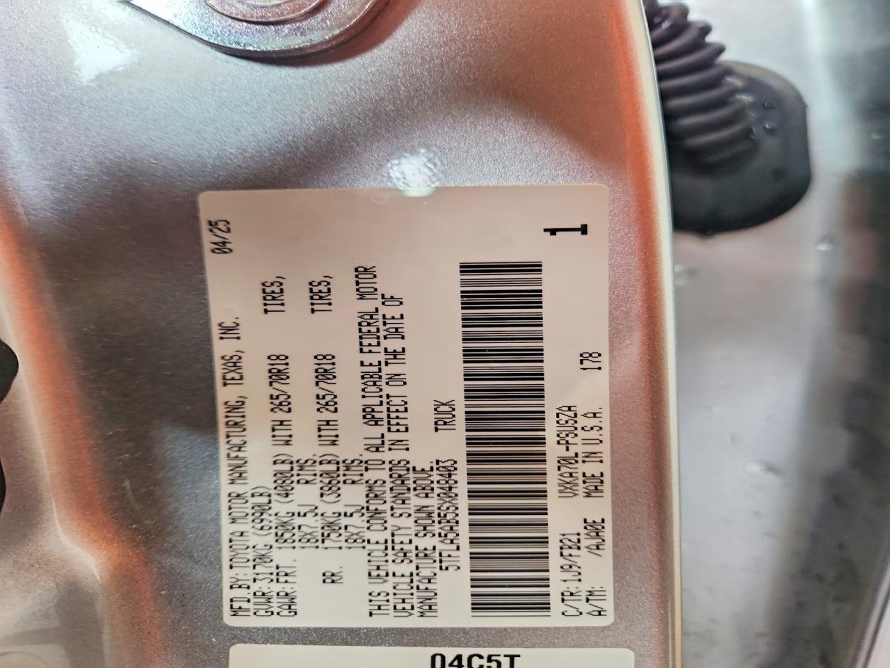 2025 Toyota Tundra SR5