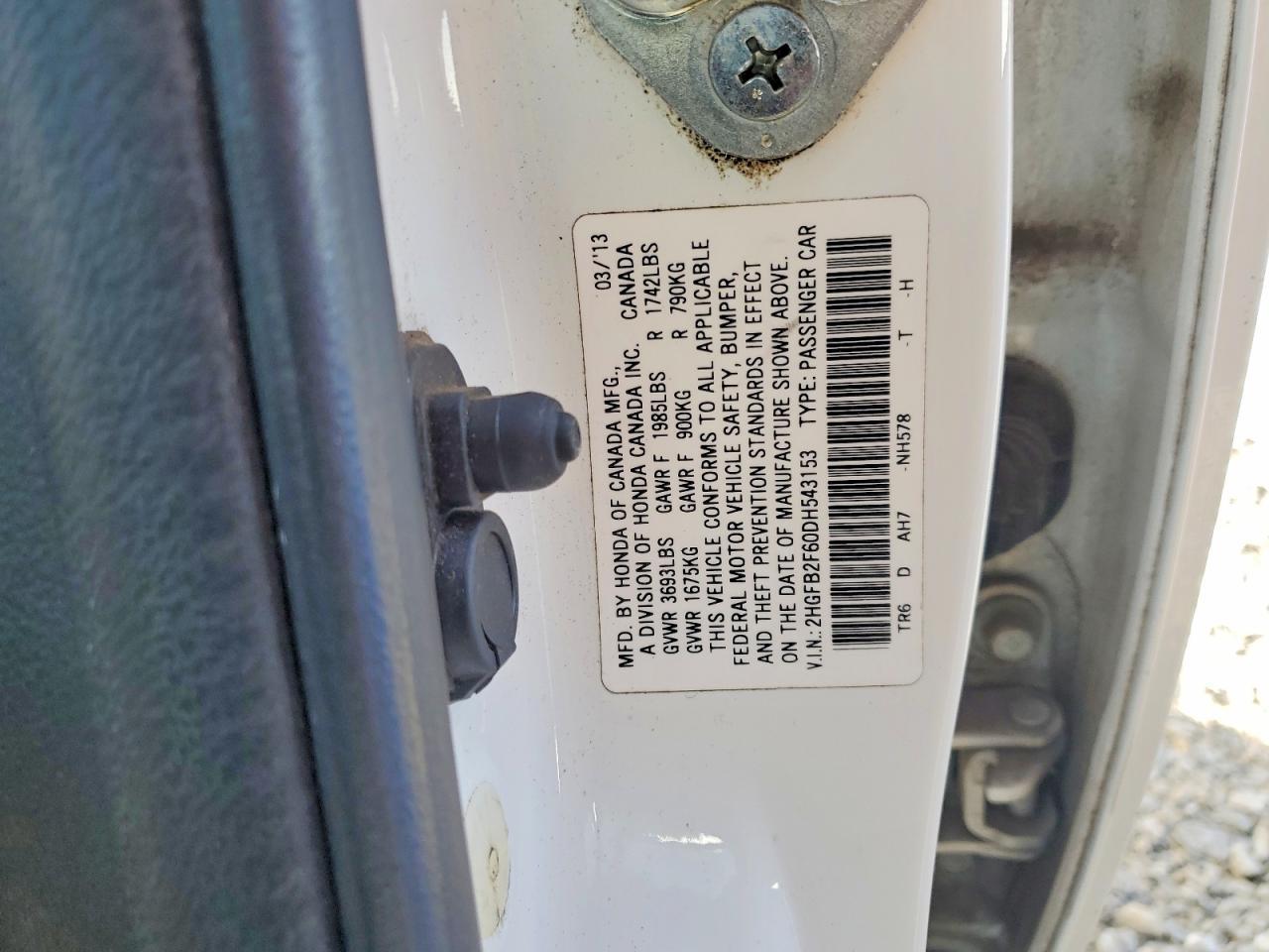 2013 Honda Civic hf