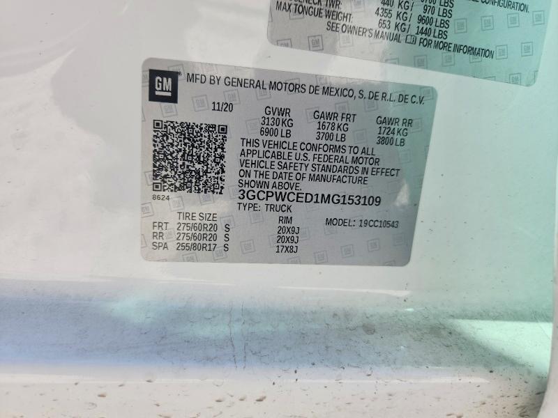 2021 Chev Silverado 1500 LT CR