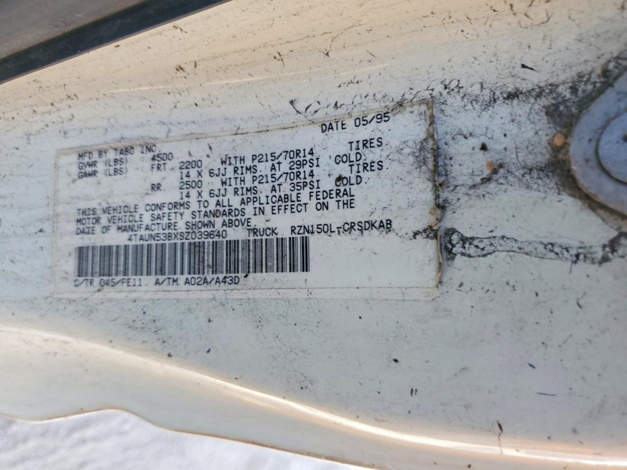 1995 Toyota Tacoma Base