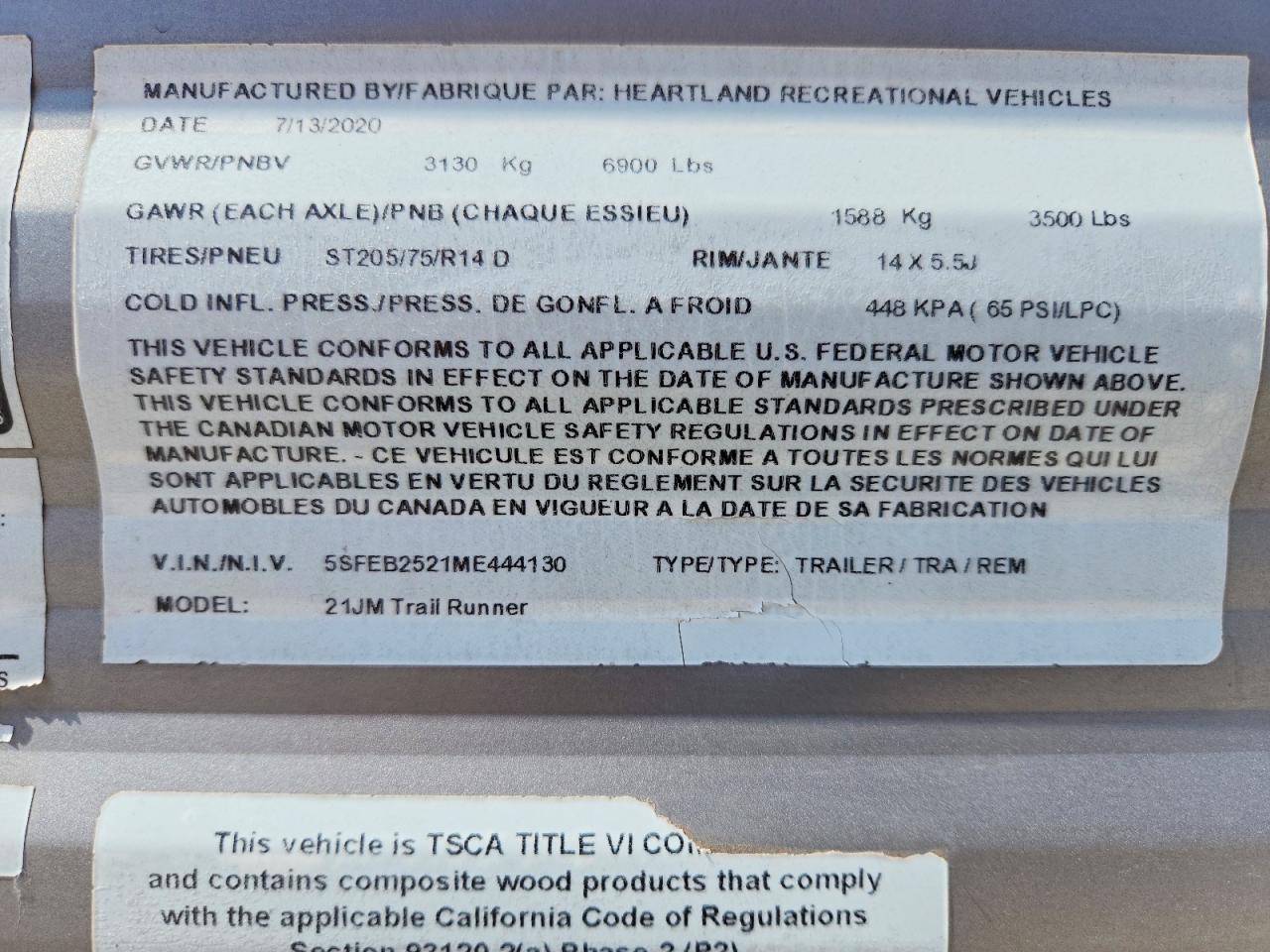 2021 Heartland Rv 2021 Heartland Trail Runner Camper