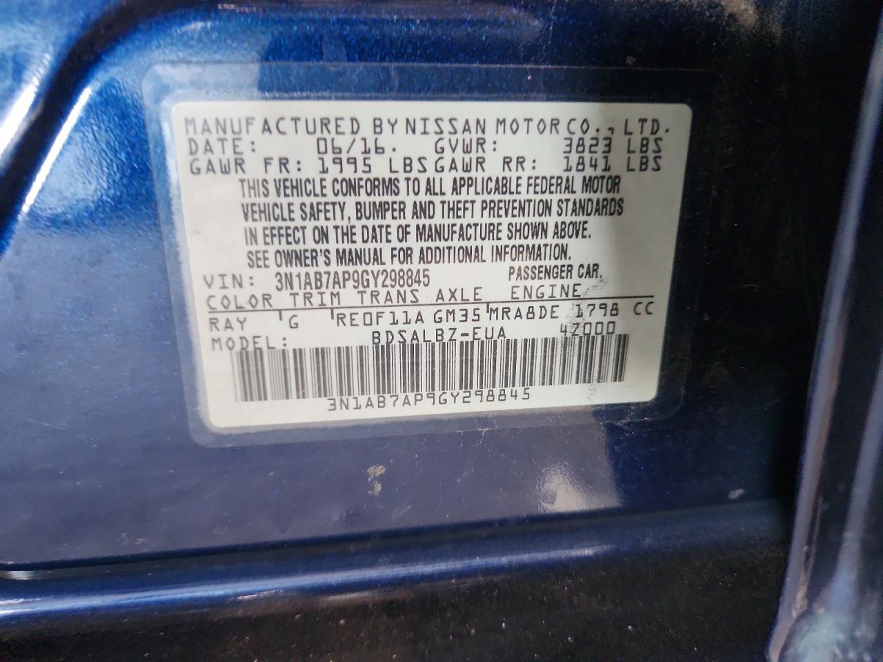 2016 Nissan Sentra s