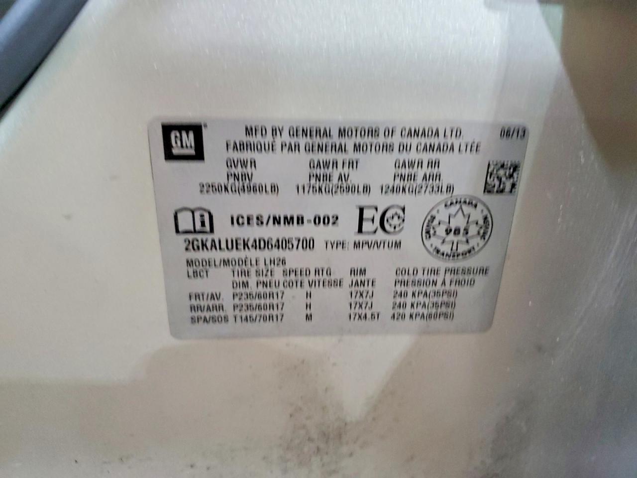 2013 GMC Terrain slt