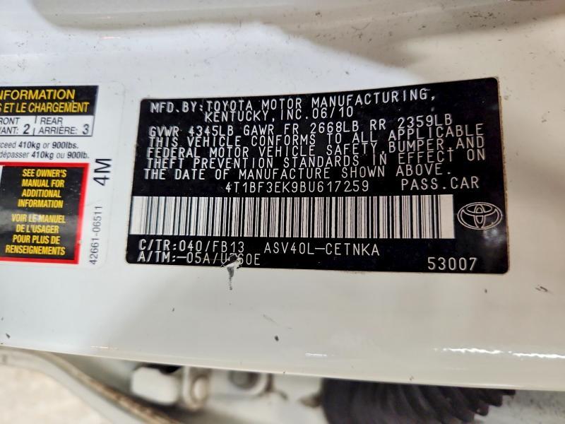 2011 Toyota Camry le