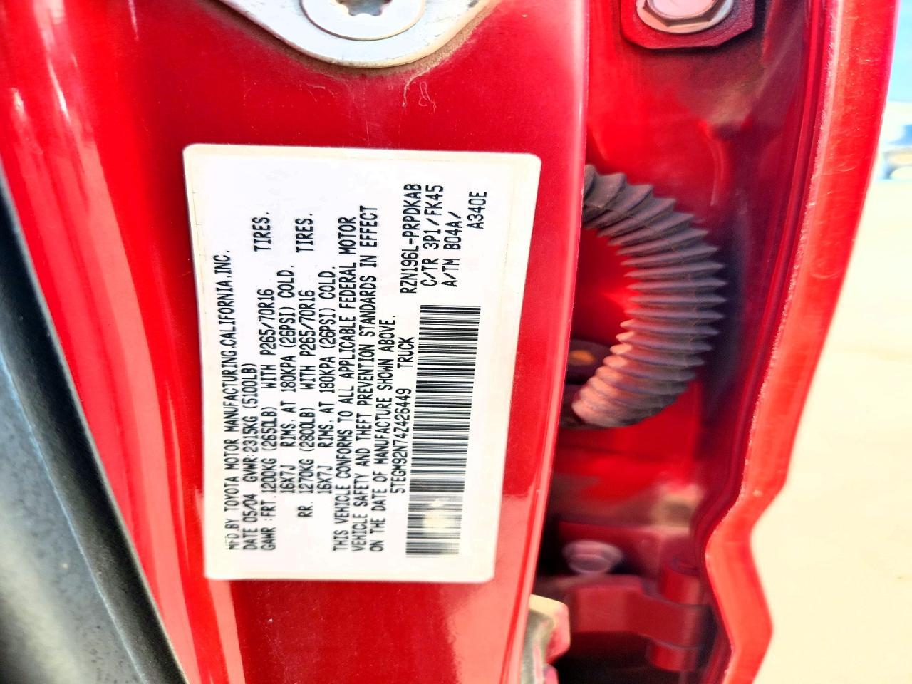 2004 Toyota Tacoma Prerunner