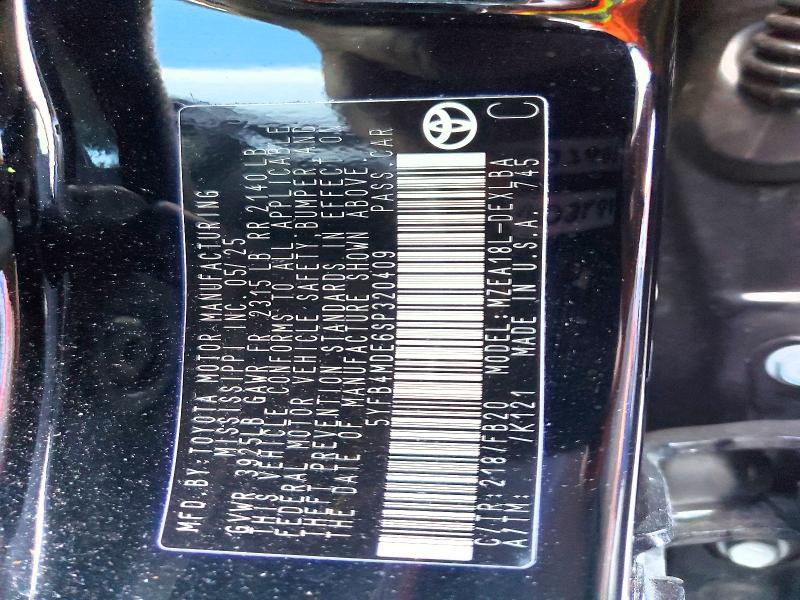 2025 Toyota Corolla le