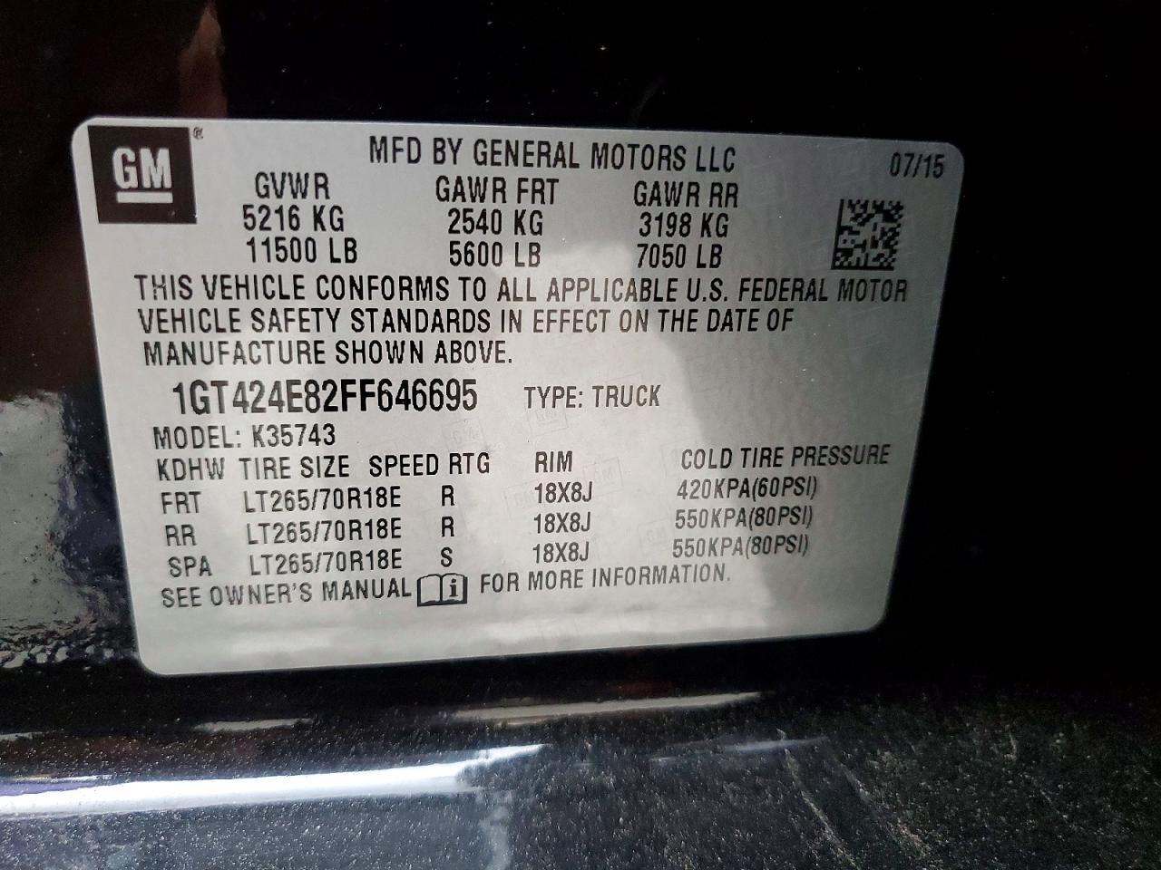 2015 GMC Sierra K3500 Denali