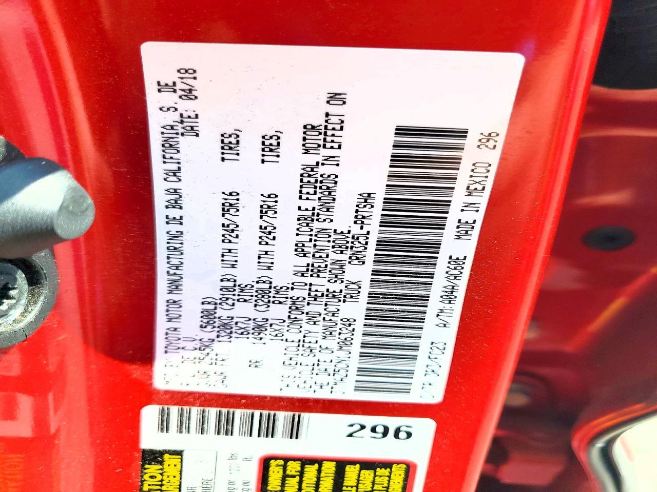 2018 Toyota Tacoma SR5 V6