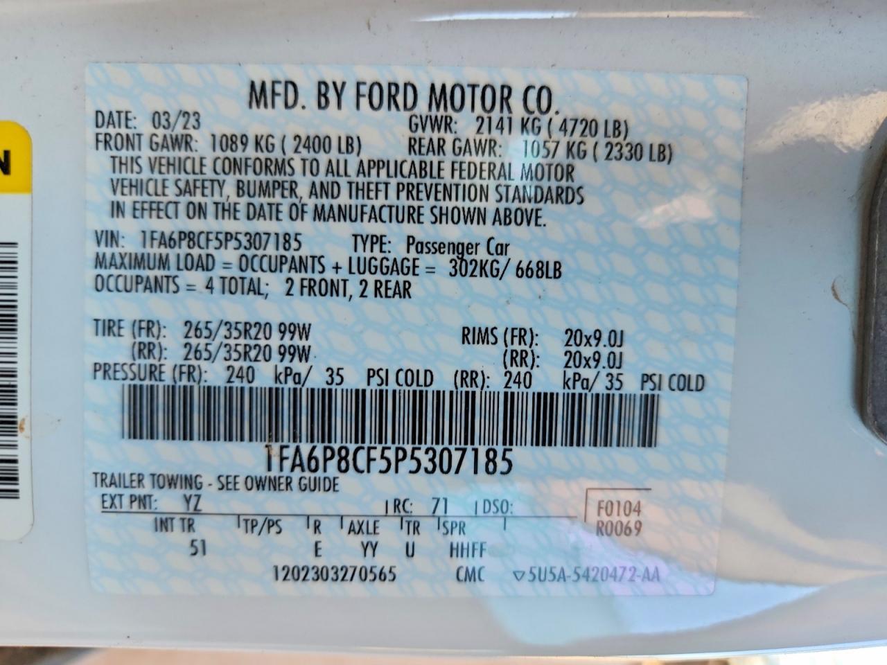 2023 Ford Mustang gt