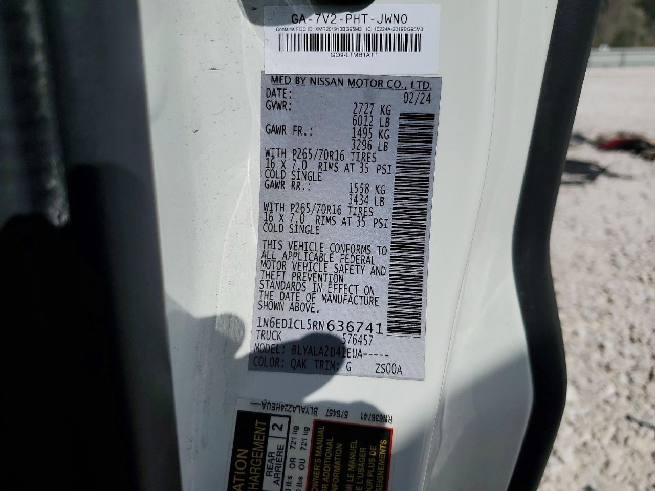 2024 Nissan Frontier S