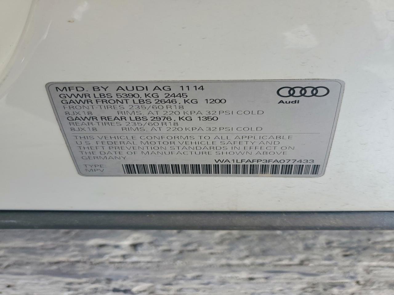 2015 Audi Q5 Premium Plus
