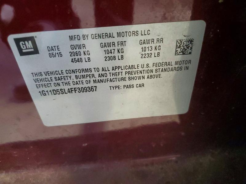 2015 Chevrolet Malibu 2LT
