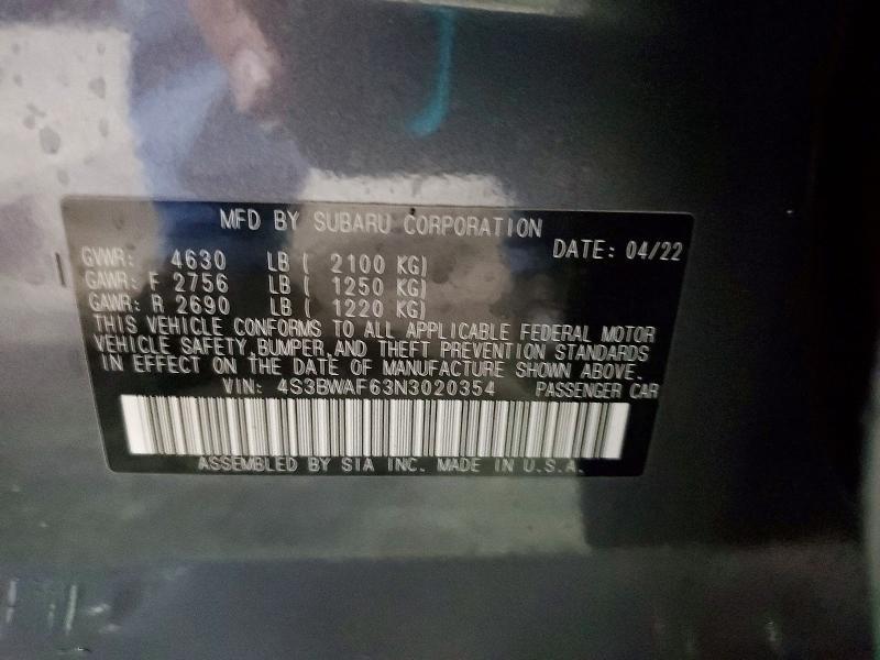 2022 Subaru Legacy Premium