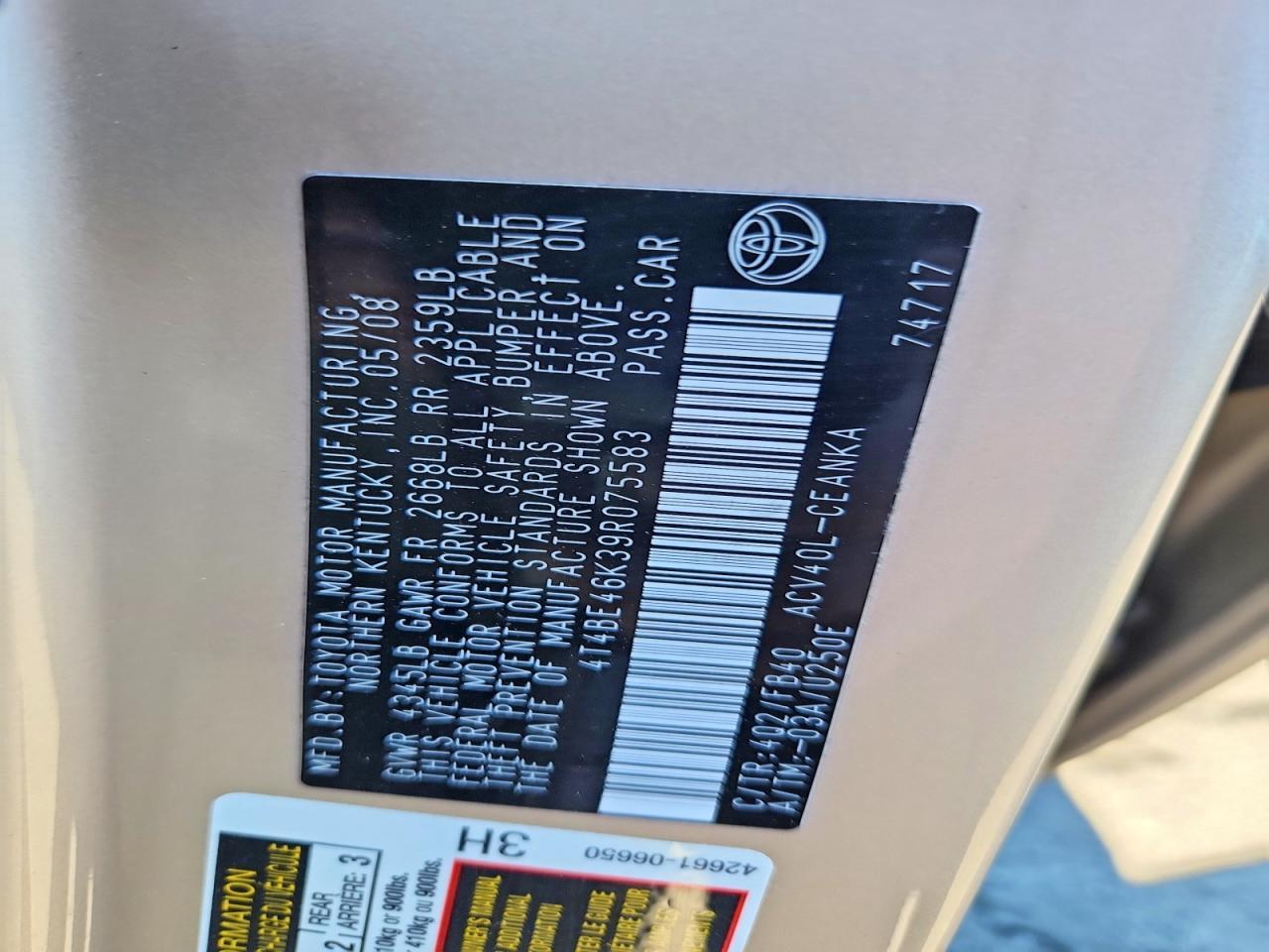 2009 Toyota Camry Base
