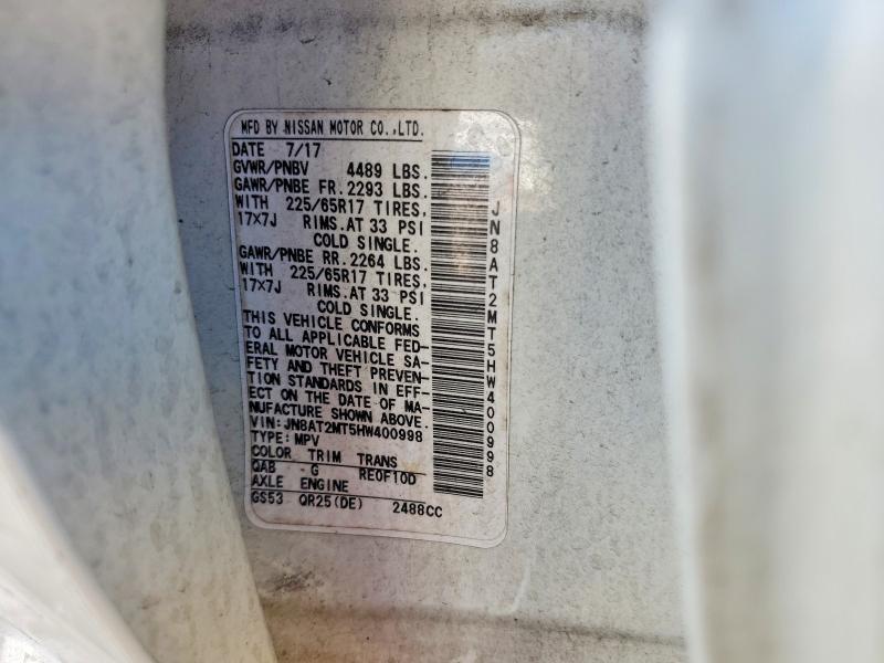 2017 Nissan Rogue sv