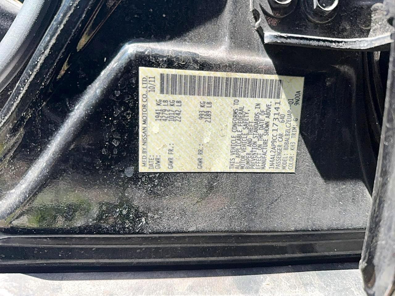 2011 Niss Altima 2.5