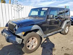 Jeep salvage cars for sale: 2014 Jeep Wrangler Unlimited Sport