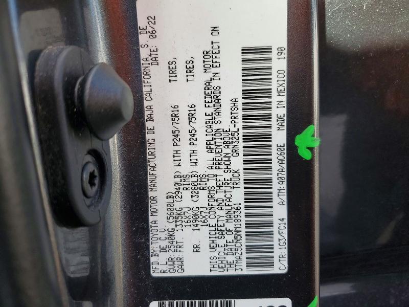 2022 Toyota Tacoma SR5 V6