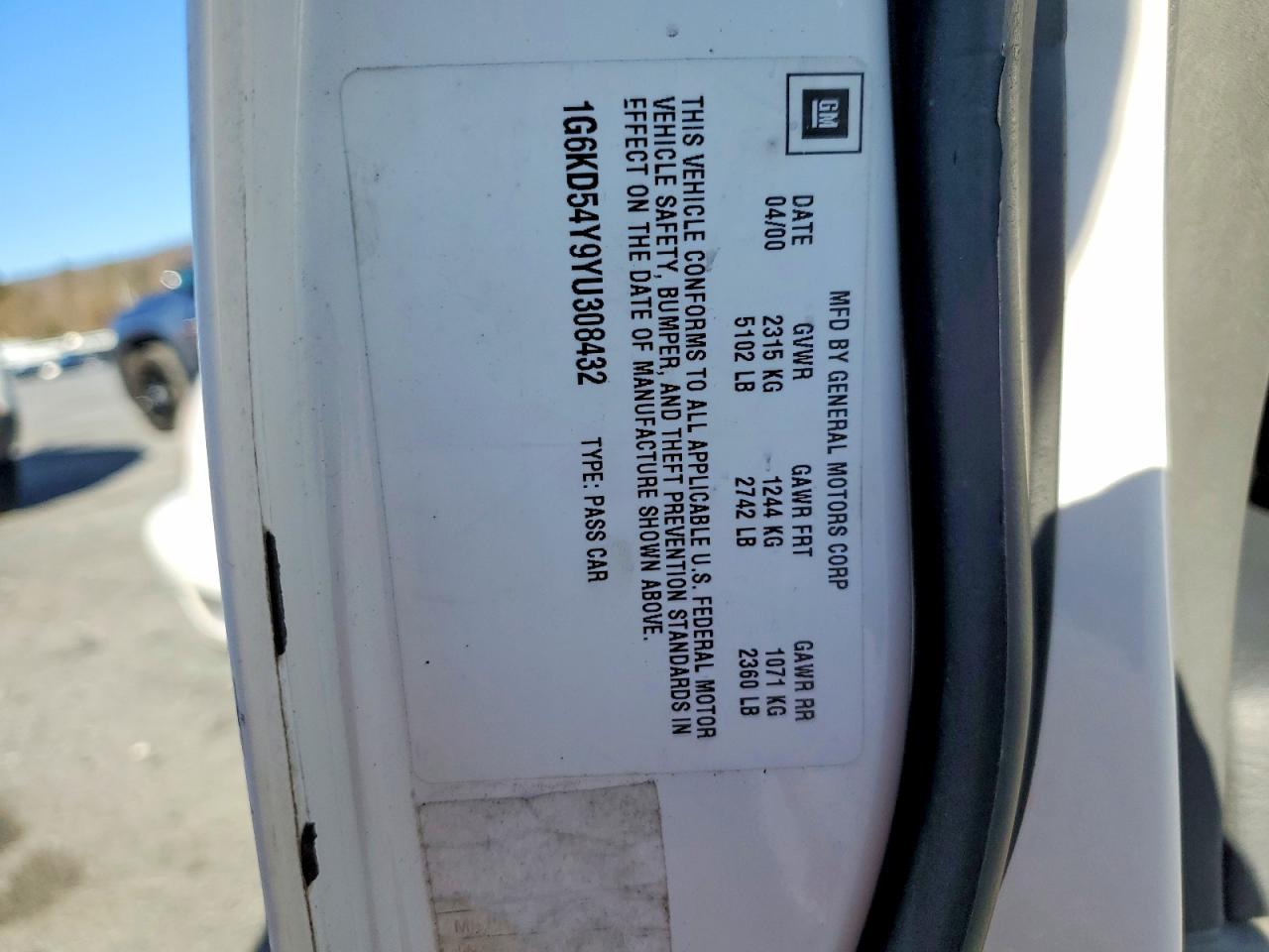 2000 Cadillac Deville