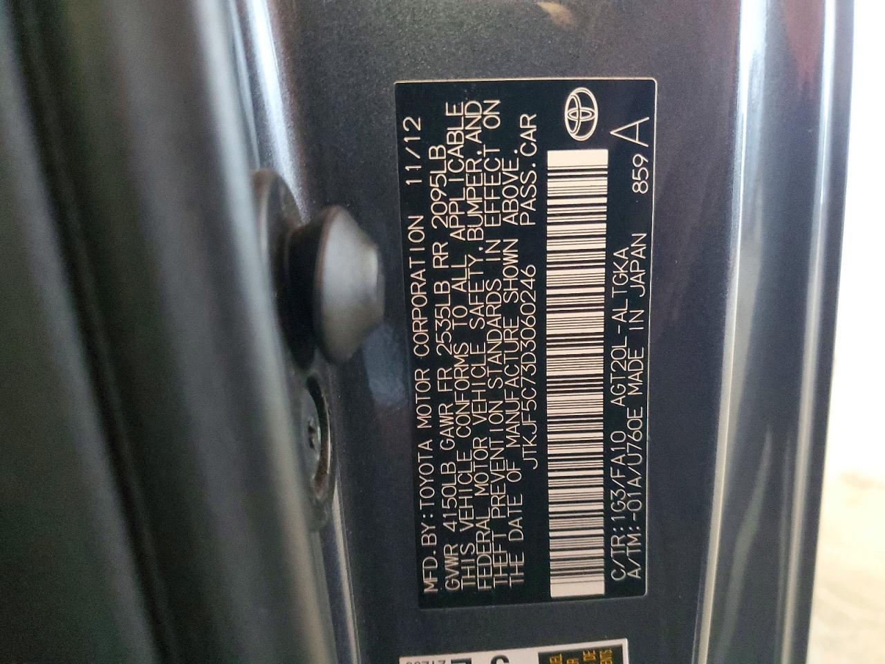 2013 Scion Tc Base