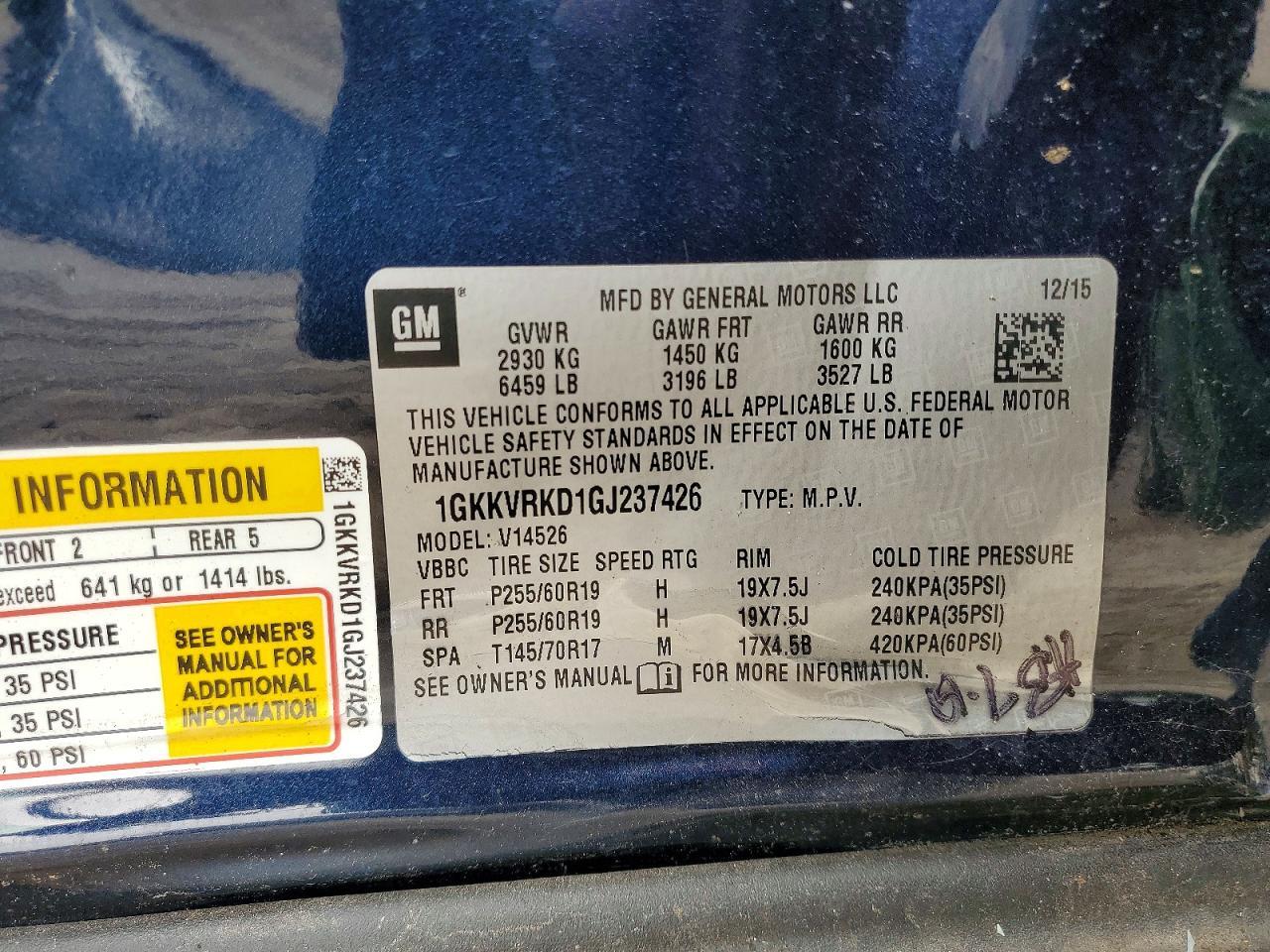 2016 GMC Acadia Slt-1