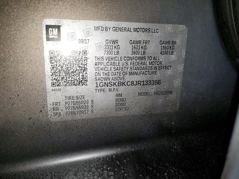 2018 Chevrolet Tahoe K1500 lt