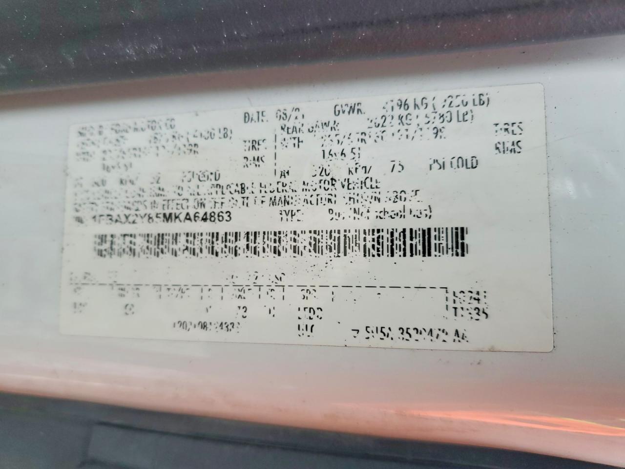 2021 Ford Transit T-350