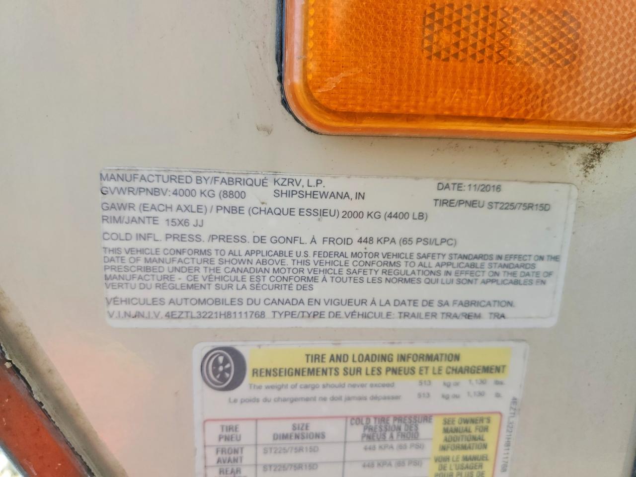 2017 Kz-Rv Connect Camper