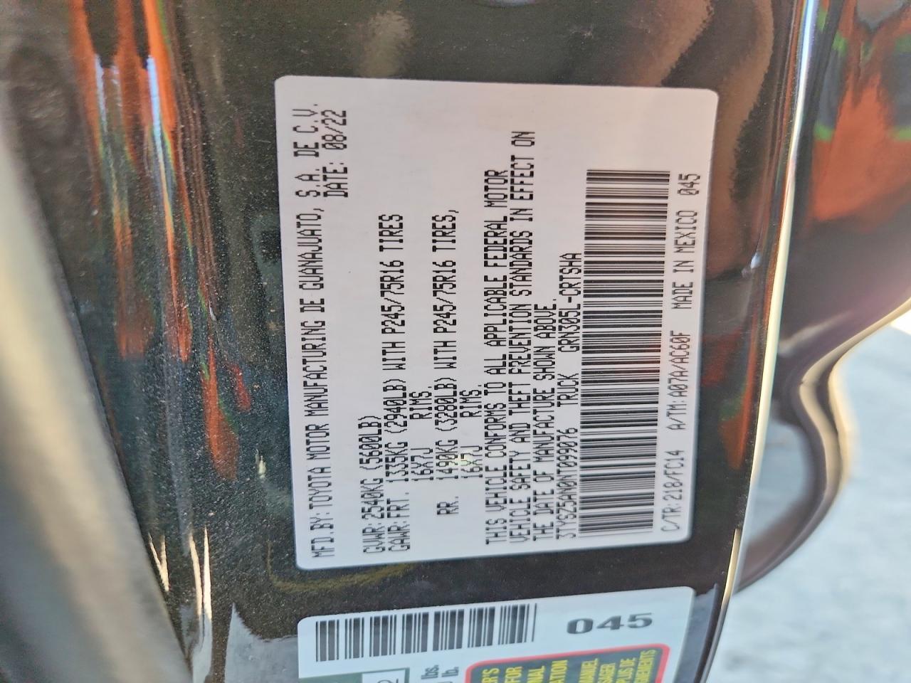 2022 Toyota Tacoma SR5 V6