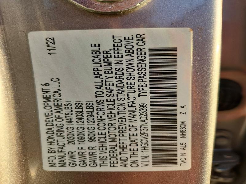 2022 Honda Accord Sport