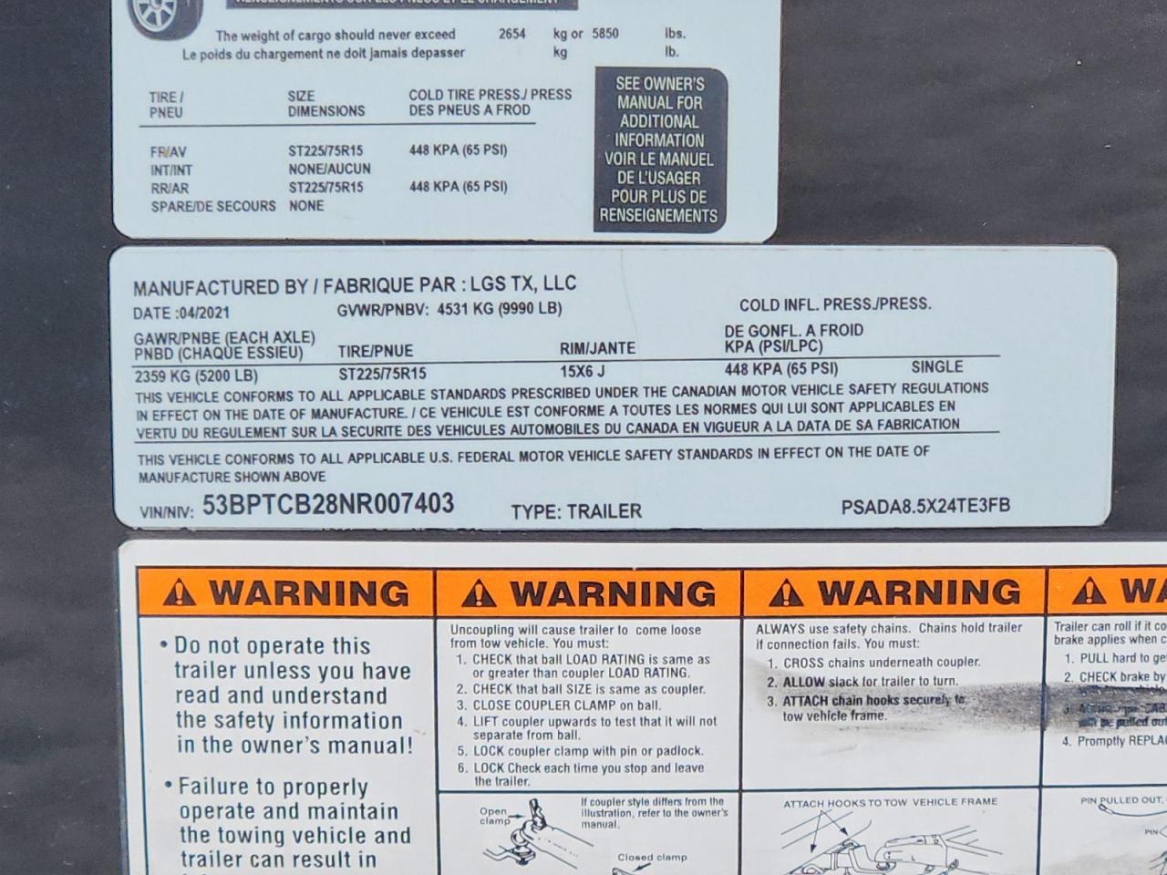 2022 Pace American BOX Enclosed 8.5X24