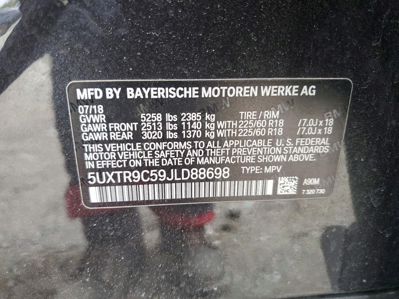 2018 BMW X3 Xdrive30i